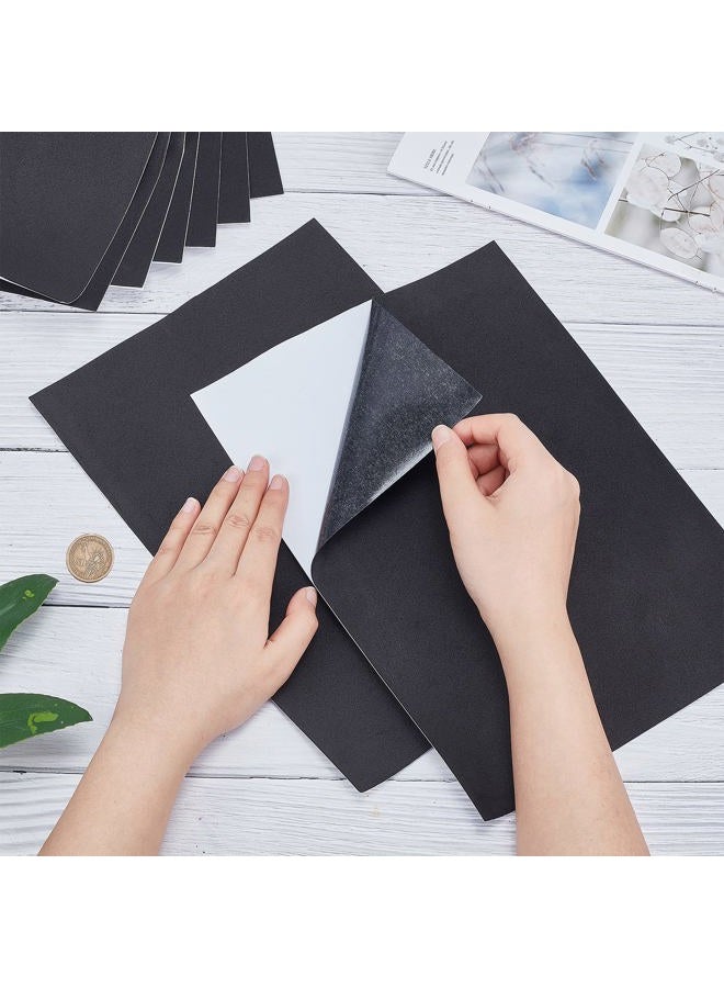 BENECREAT 10PCS 1mm Thick Self-Adhesive Foam Sheet 8.3x11.8 Insulation Foam for Halloween Decor, Containers and Furniture Protection, Black - Image 3